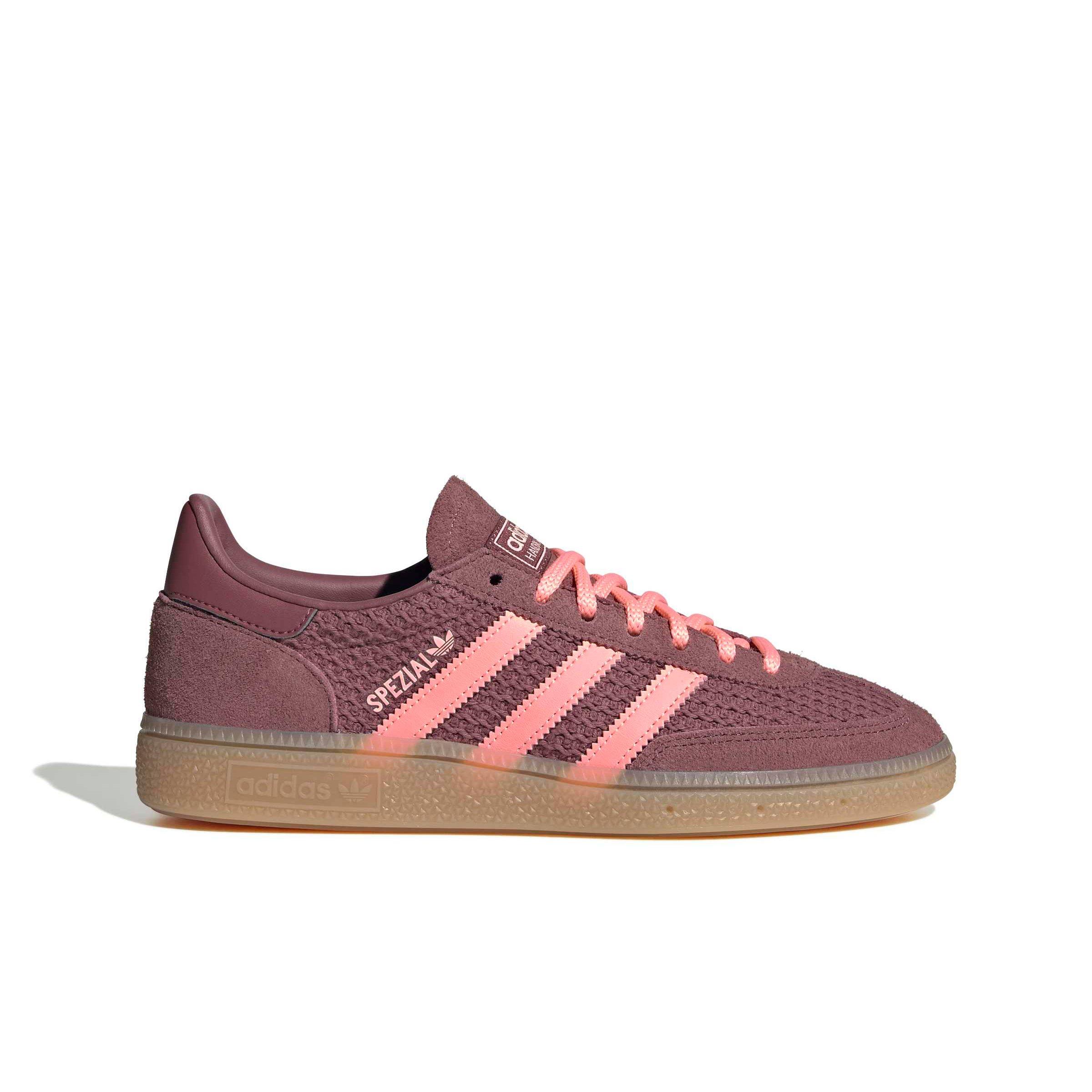 adidas Originals Handball Spezial "Quiet Crimson/Frozen Turbo/Gum 3" Women's Shoe - CRIMSON/TURBO/GUM